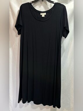 Style & Co. Black Short-Sleeve Scoop Neck Swing Tunic.  Looks like a dress to me